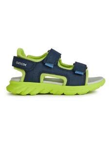 Detské sandále Geox SANDAL AIRADYUM zelená farba