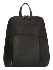 Beagles Čierny elegantný ruksak z pravej kože „Santa Lucia“