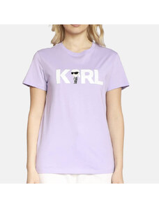 Dámské fialové triko Karl Lagerfeld 55705