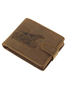 Green Deed Pánska kožená lovecká peňaženka s prackou (GPPN392)