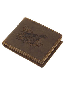 Green Deed Pánska kožená peňaženka s loveckým psom (GPPN391)