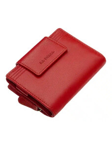 LA SCALA Červená dámska kožená peňaženka (GDPN350)