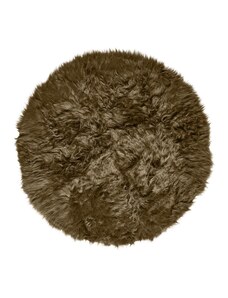 Blancheporte Okrúhly koberec s predĺženým vláknom hnedosivá 141