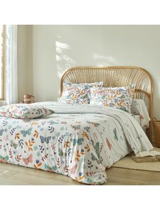 Blancheporte Bavlnená posteľná bielizeň Envolée s potlačou motýlikov biela 220