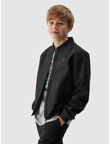 4F Chlapčenská prechodná bunda - čierna