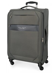 JOUMMA BAGS Textilný cestovný kufor ROLL ROAD ROYCE Grey / Sivý, 66x43x26cm, 64L, 5019222 (medium)