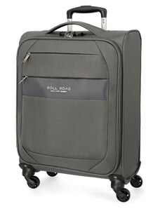 JOUMMA BAGS Textilný cestovný kufor ROLL ROAD ROYCE Grey / Sivý, 55x40x20cm, 39L, 5019122 (small)