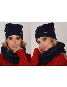 Fashionweek Dámsky zimný set čiapka + šál flísová podšívka ZIZI-K4