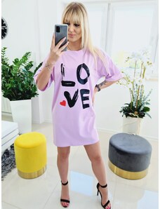 Fashionweek Tričkové šaty s potlačou Mad-love