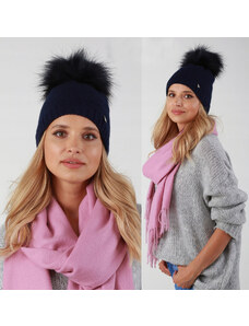 Fashionweek Dámska zimná čiapka s brmbolcom ZIZI-V12