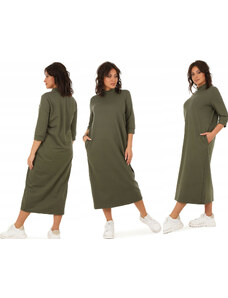 Fashionweek Pohodlné teplákové šaty oversize MF634