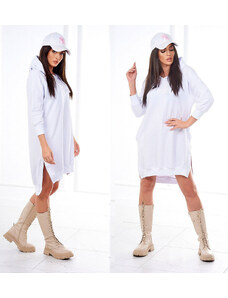 Fashionweek Pohodlné mikinové šaty s kapucňou K9078