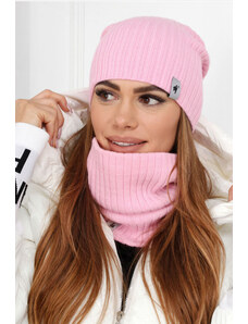Fashionweek Dámska Súprava teplý pohodlný dámsky set dámska čiapka a šál cashmere touch S2204