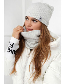 Fashionweek Dámska Súprava teplý pohodlný dámsky set dámska čiapka a šál cashmere touch S2204