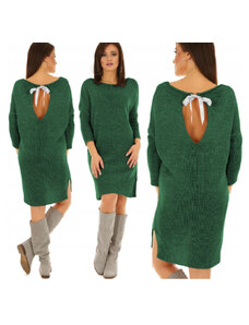 Fashionweek Talianske svetrové šaty pletené šaty, tunika pre chladnejšie počasie MF113