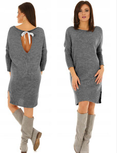 Fashionweek Talianske svetrové šaty pletené šaty, tunika pre chladnejšie počasie MF113