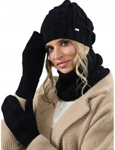 Fashionweek Súprava dámskej čiapky, šálu a rukavíc A9