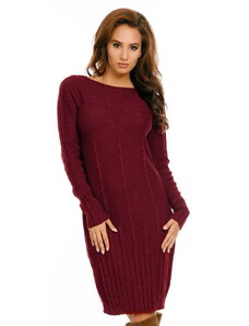 Fashionweek Dámske svetrové šaty pohodlné pletené šaty NB6690