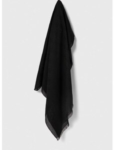 Šál Guess MARIEKE dámsky, čierna farba, vzorovaný, AW9457 MOD03