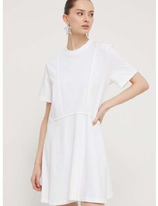 Bavlnené šaty UGG béžová farba, mini, áčkový strih, 1152855