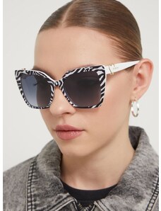 Slnečné okuliare Love Moschino dámske, biela farba, MOL067/S