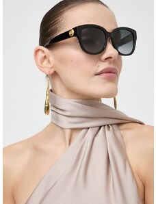 Slnečné okuliare Gucci dámske, čierna farba, GG1409SK