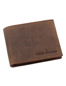Green Deed Hnedá pánska kožená peňaženka (GPPN405)