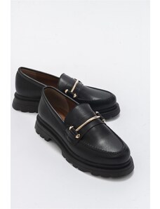 LuviShoes Dámske topánky Oxford Dual Black Skin