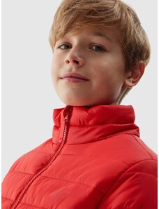4F Chlapčenská zatepľovacia bunda s recyklovanou výplňou - červená