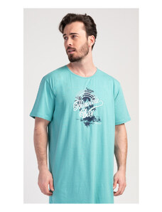 Cool Comics Pánska nočná košeľa s krátkym rukávom Honolua bay, farba mätová, 100% bavlna