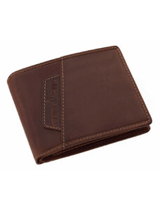 Green Deed Hnedá pánska kožená peňaženka (GPPN410)
