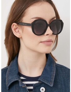 Slnečné okuliare Tommy Hilfiger dámske, čierna farba, TH 2106/S