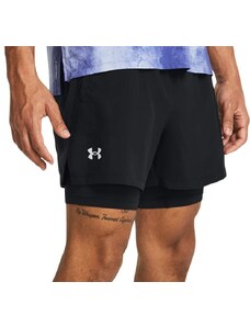 Šortky Under Armour UA LAUNCH 5 2-IN-1 SHORTS-BLK 1382640-001