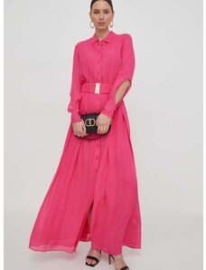 Šaty Pinko ružová farba, maxi, áčkový strih, 102965.A1JZ