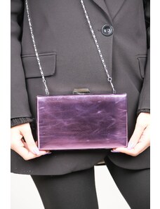 LuviShoes Helf Metallic Lilac Women's Evening Bag
