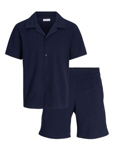 JACK & JONES Krátke pyžamo 'MATTHEW' námornícka modrá