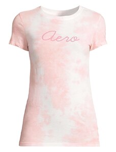 AÉROPOSTALE Tričko ružová / pitaya / biela