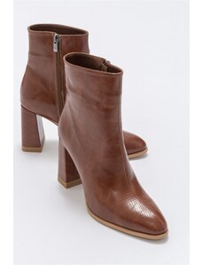 LuviShoes Jewel Taba Print Women's Heeled Boots