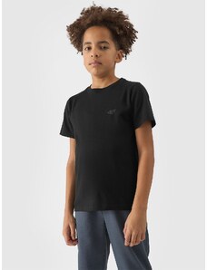 4F Chlapčenské tričko - čierne