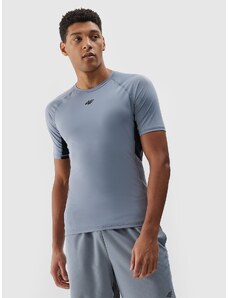 4F Pánske rýchloschnúce tréningové tričko - šedé