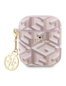 Guess PU G Cube Charm Case for AirPods 1/2 pink GUA2PGCE4CP