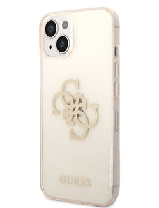 Guess TPU Big 4G Full Glitter Zadný Kryt pre iPhone 14 Plus zlatá GUHCP14MPCUGL4GGO