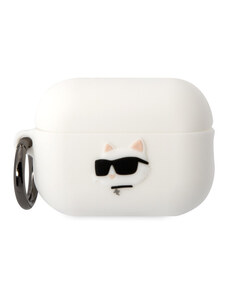 Karl Lagerfeld 3D Logo NFT Choupette Head Silicone Case for AirPods Pro 2 weiss KLAP2RUNCHH
