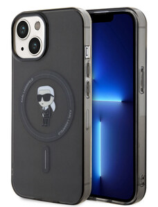 Karl Lagerfeld IML Ikonik MagSafe puzdro pre iPhone 15 čierna KLHMP15SHFCKNOK
