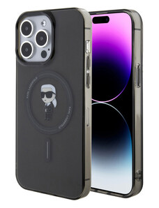 Karl Lagerfeld IML Ikonik MagSafe Case for iPhone 15 Pro Max schwarz KLHMP15XHFCKNOK