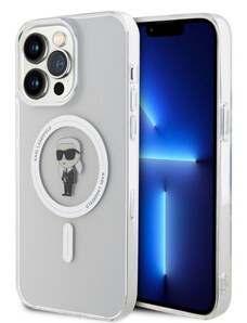 Karl Lagerfeld IML Ikonik MagSafe Case for iPhone 15 Pro Max transparent KLHMP15XHFCKNOT