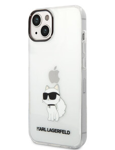 Karl Lagerfeld IML Choupette NFT Zadný Kryt pre iPhone 14 Plus transparentná KLHCP14MHNCHTCT