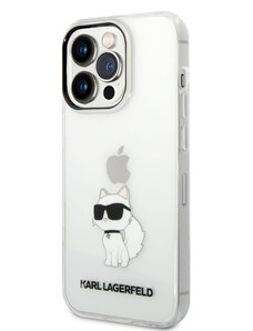 Karl Lagerfeld IML Choupette NFT puzdro pre iPhone 14 Pro transparentná KLHCP14LHNCHTCT