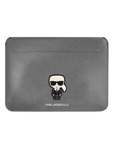 Karl Lagerfeld Saffiano Ikonik Computer Sleeve 16" silber KLCS16PISFG