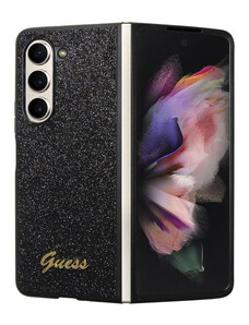 Guess PC/TPU Glitter Flakes Metal Logo Case for Samsung Galaxy Z Fold 5 schwarz GUHCZFD5HGGSHK